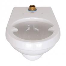 Zurn Industries Z5616-BWL - Wall-Hung Siphon-Jet Toilet Bowl, Elongated, Top Spud, ZurnSHIELD™, Bedpan Lugs, White Vitreous