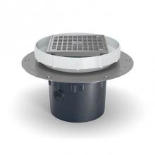 Zurn Industries ZS415-3NL-5SZ1-DP - Z415-DP-EZ1 CI Floor Drain w/ 5'' Sq SS Heel Proof Strainer P.N. 3162420125