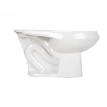 Zurn Industries Z5570-BWL - 1-Piece Siphon-Jet Toilet Bowl, Elongated Rim, Standard Height, White Vitreous China