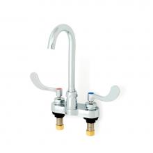 Zurn Industries Z812A4-XL-FC0.5 - AquaSpec® Gooseneck Faucet, 4'' Centerset, 3 ½'' Spout, 0.5 gpm Lami