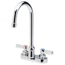 Zurn Industries Z812B1-XL - AquaSpec® Gooseneck Faucet, 4'' Centerset, 5 3/8'' Spout, 2.2 gpm Pressur