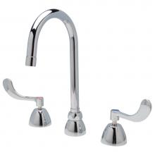 Zurn Industries Z831B4-XL-FC1.5 - AquaSpec® Widespread Gooseneck Faucet, 5 3/8'' Spout, 1.5 gpm Laminar Flow in Spout