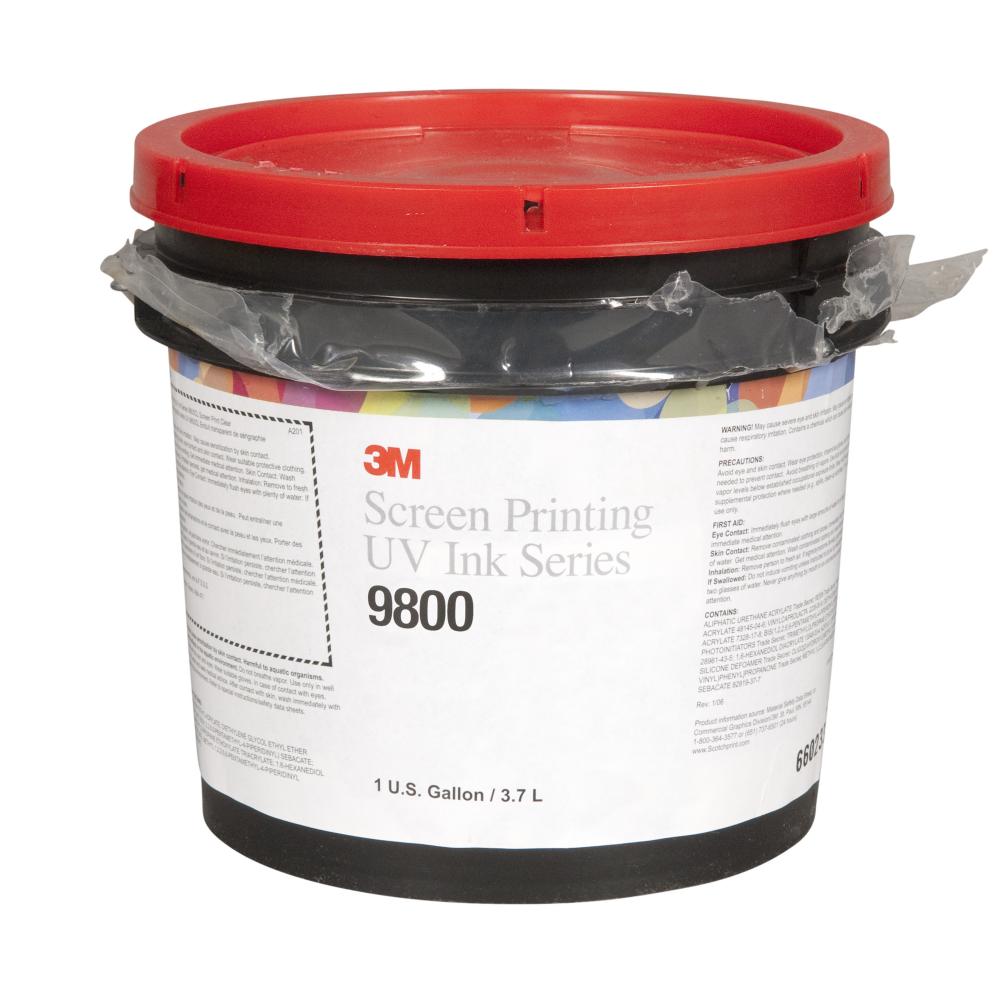 3M™ Screen Printing UV Ink, 9800B, halftone base, 1 gallon (3.8 L)