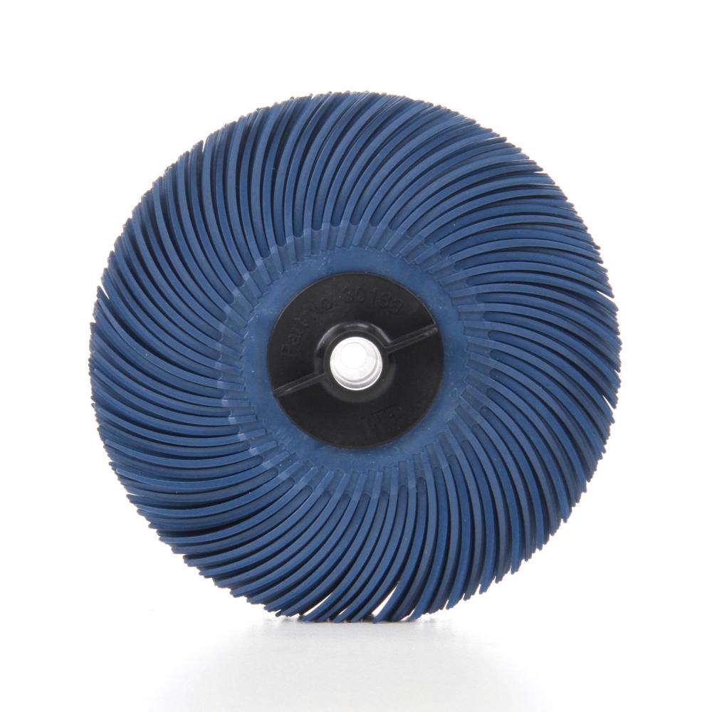 Scotch-Brite™ Radial Bristle Disc, RB-ZB, 400, 3 in x 3/8 in (7.62 cm x 0.95 cm)