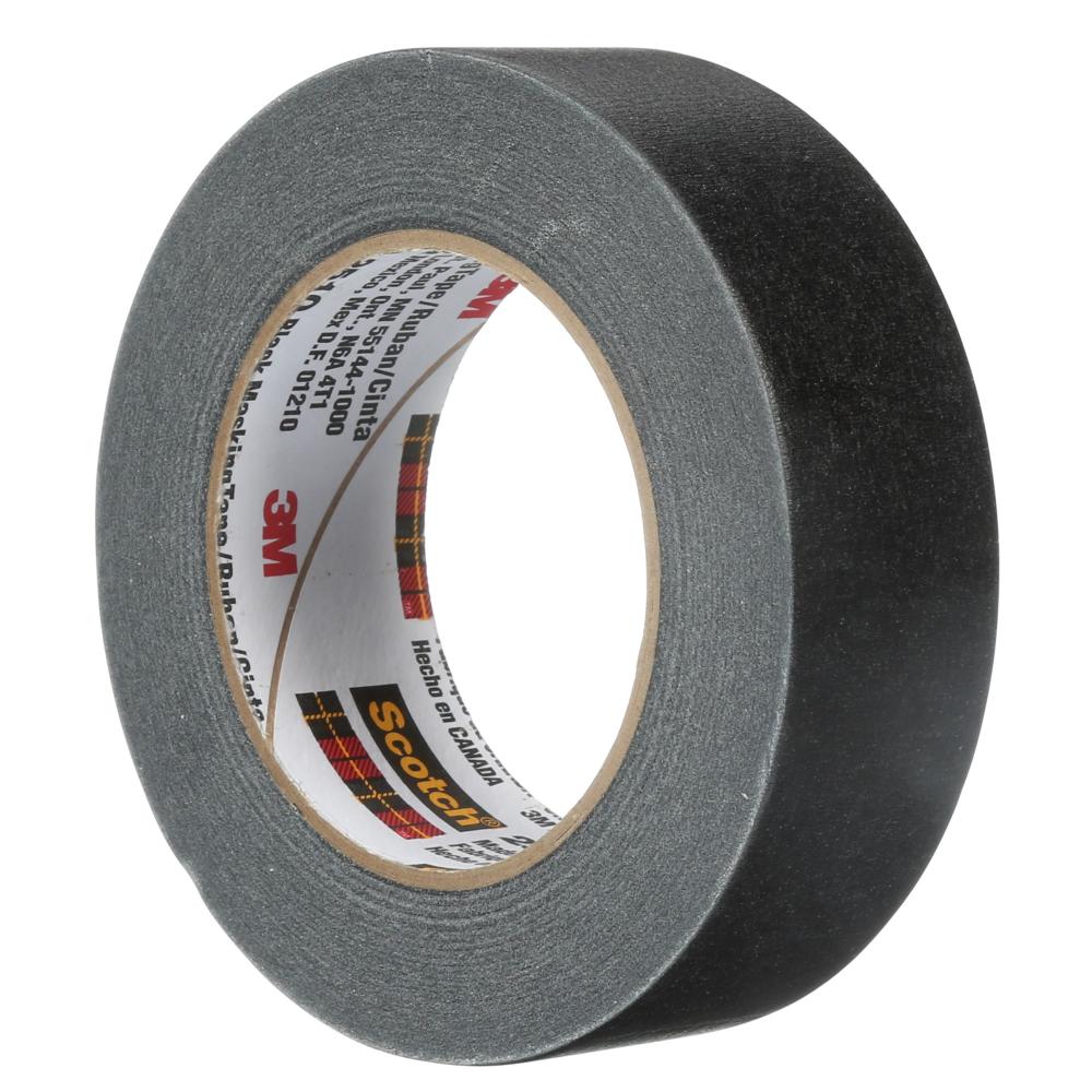 Scotch® Sealer Tape, 2510, black, 5.6 mil (0.14 mm), 1.4 in x 60 yd (36 mm x 55 m)