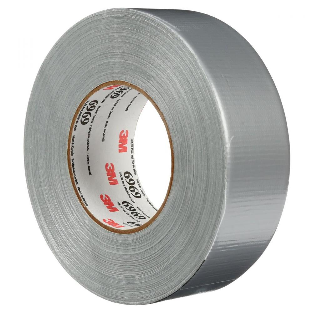 3Mâ„¢ Extra Heavy Duty Duct Tape, 6969, silver, 2 in x 60 yd (50.8 mm x 55 m), 24