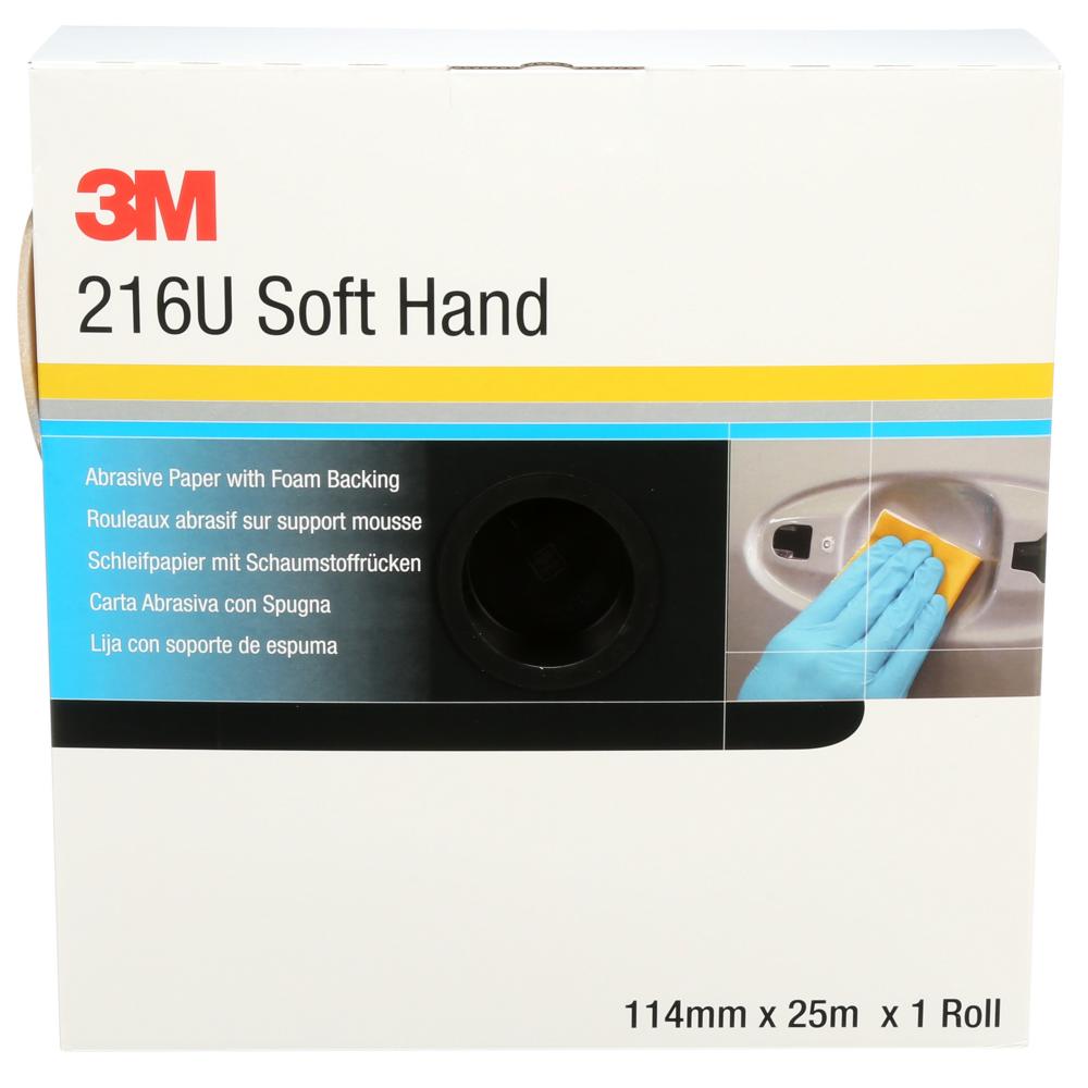 3M™ Precut Soft Hand Rolls, 216U, 50340, P800, 4.5 in x 27.34 yd. (11.4 cm x 25 m)