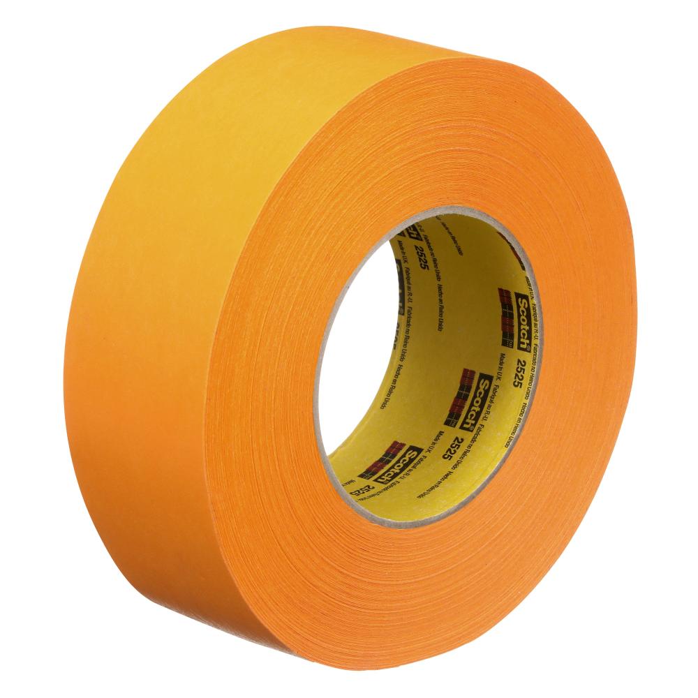3M™ Performance Flatback Tape, 2525, orange, 1.89 in x 60 yd (48 mm x 55 m), 24 rolls per case