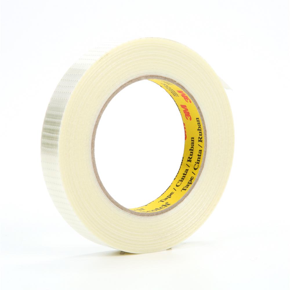 Scotch® Bi-Directional Filament Tape, 8959, clear, 0.74 in x 54.68 yd (19 mm x 50 m)