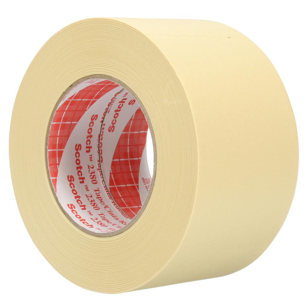 Scotch® Performance Masking Tape, 2380, tan, 2.8 in x 60 yd (72 mm x 55 m), 12 rolls per case