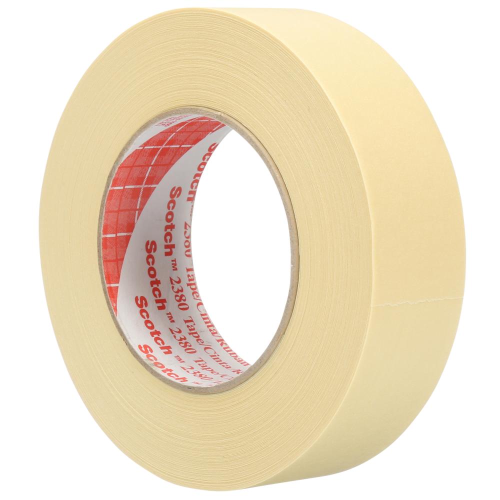 Scotch® Performance Masking Tape, 2380, tan, 1.4 in x 60 yd (36 mm x 55 m), 24 rolls per case