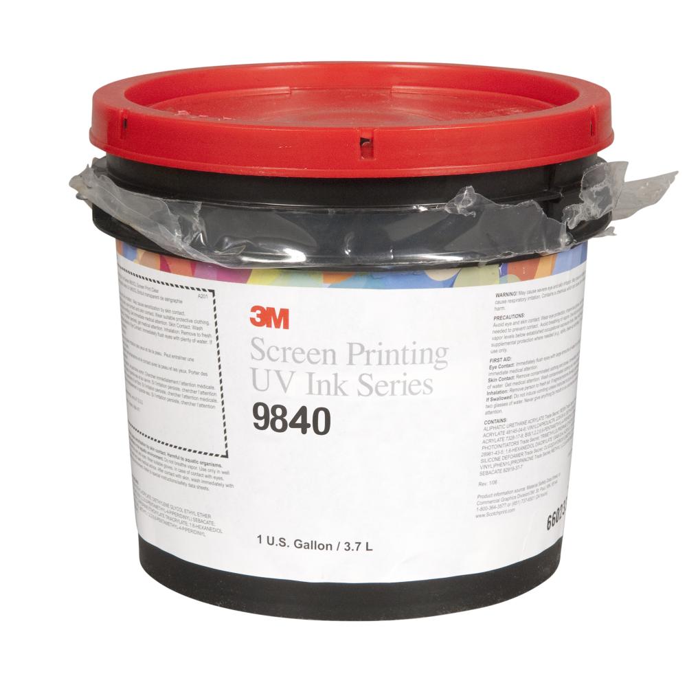 3M™ Screen Printing UV Ink, 9840, medium yellow, 1 gallon (3.8 L)