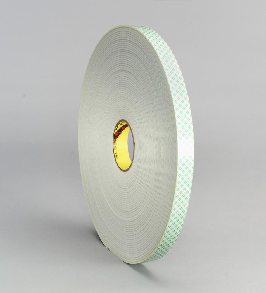 3M™ Double Coated Urethane Foam Tape, 4008, off-white, 3 in x 36 yd, 1/8 in