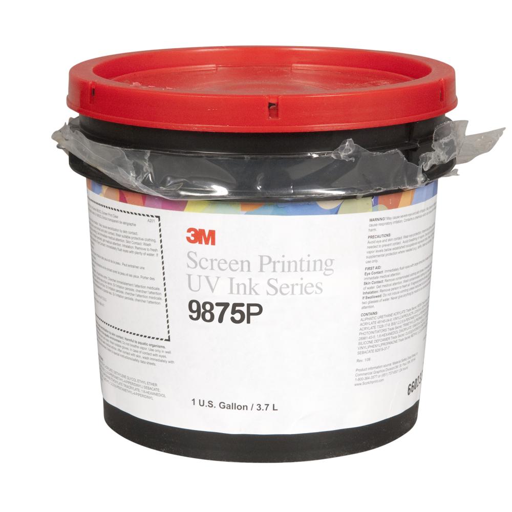 3M™ Screen Printing UV Ink, 9875P, process cyan, 1 gallon (3.8 L)