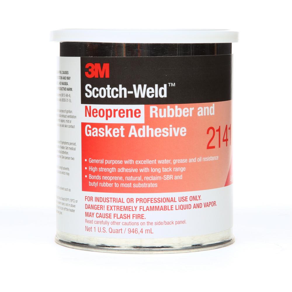 3M™ Neoprene High Performance Rubber and Gasket Adhesive, 2141, light yellow, 1 qt (0.95 L)