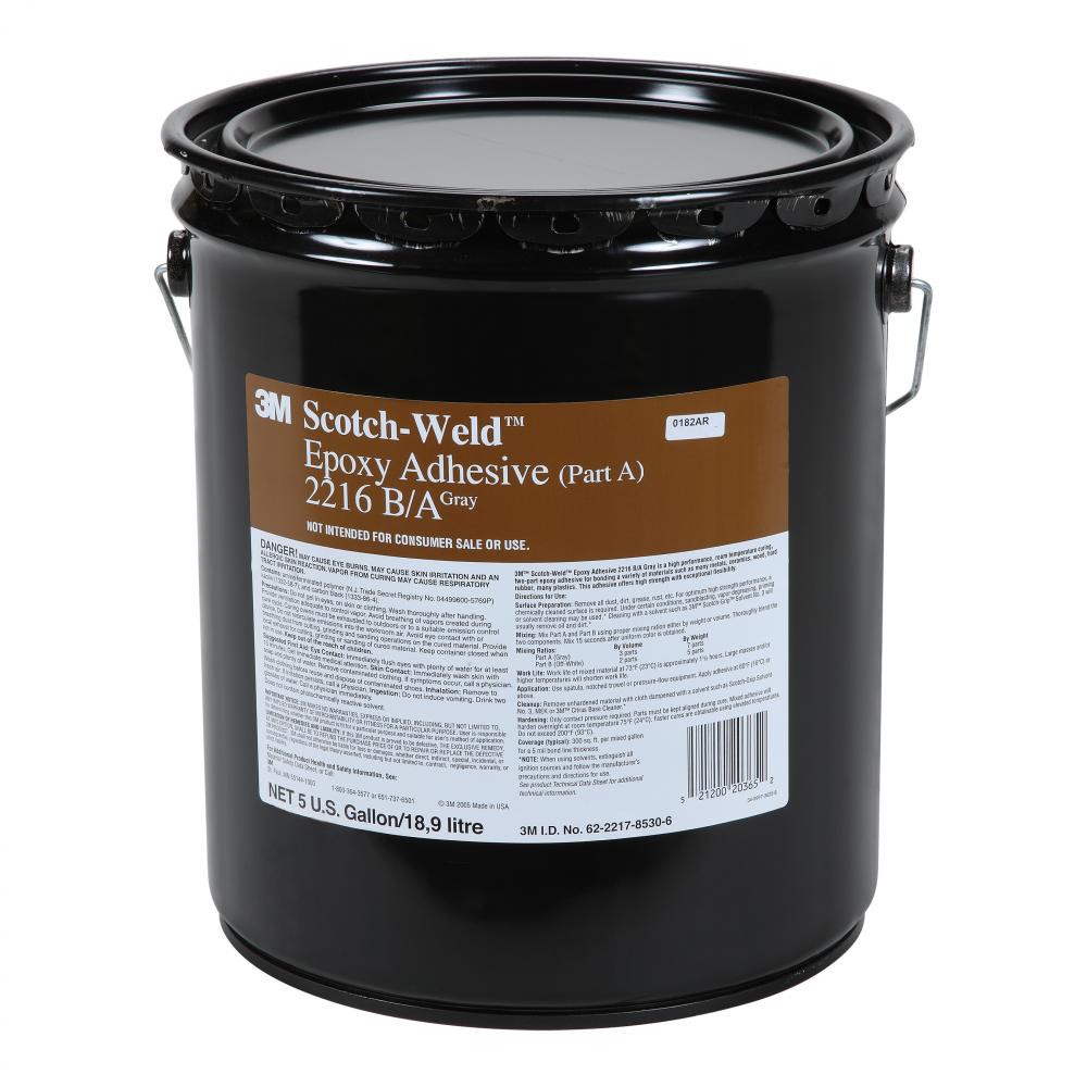 3M™ Scotch-Weld™ Epoxy Adhesive, 2216, grey, 5 gal. (19 L)