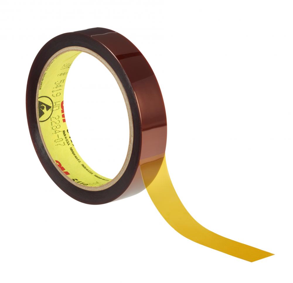 3M™ Low Static Polyimide Film Tape 5419 Gold, 1/2 in x 36 yd 2.7 mil, 18 per case Boxed
