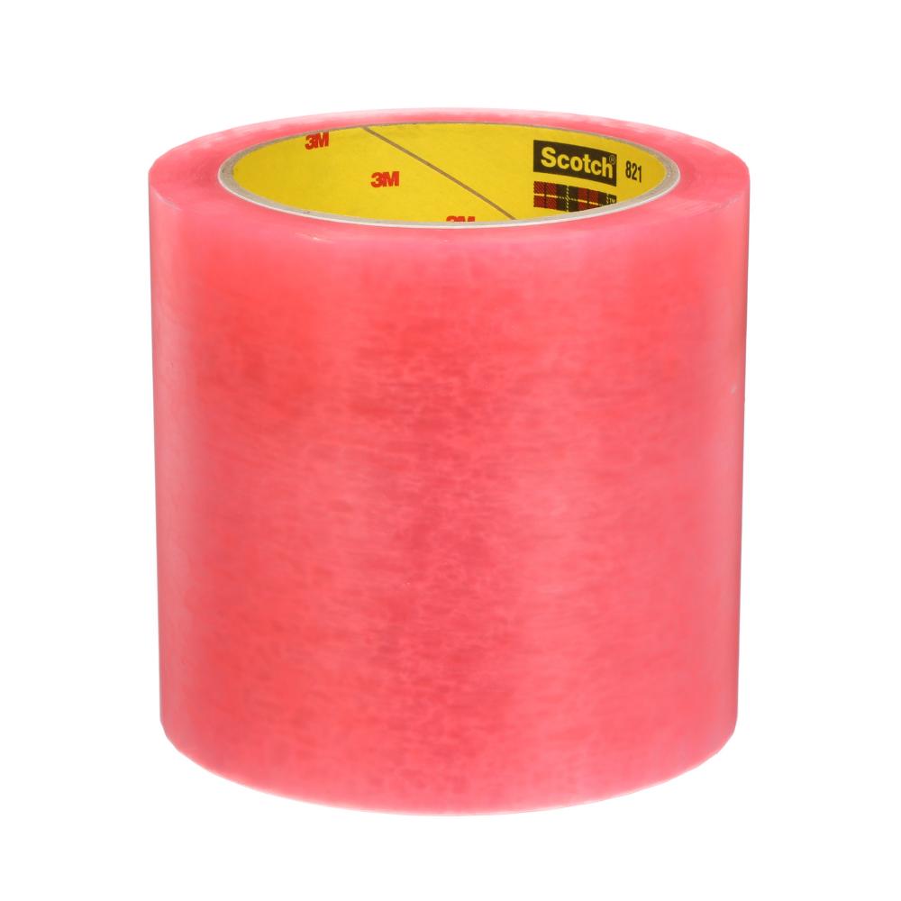 Scotch® Label Protection Tape 821, Pink, 4 in x 72 yd, 8/Case