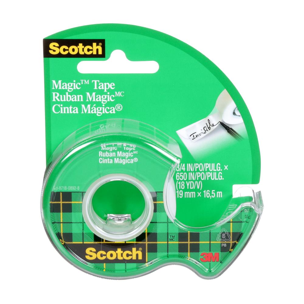 Scotch® Magic™ Tape, 122-ESF, 3/4 in x 18 yd (19 mm x 16.5 m)