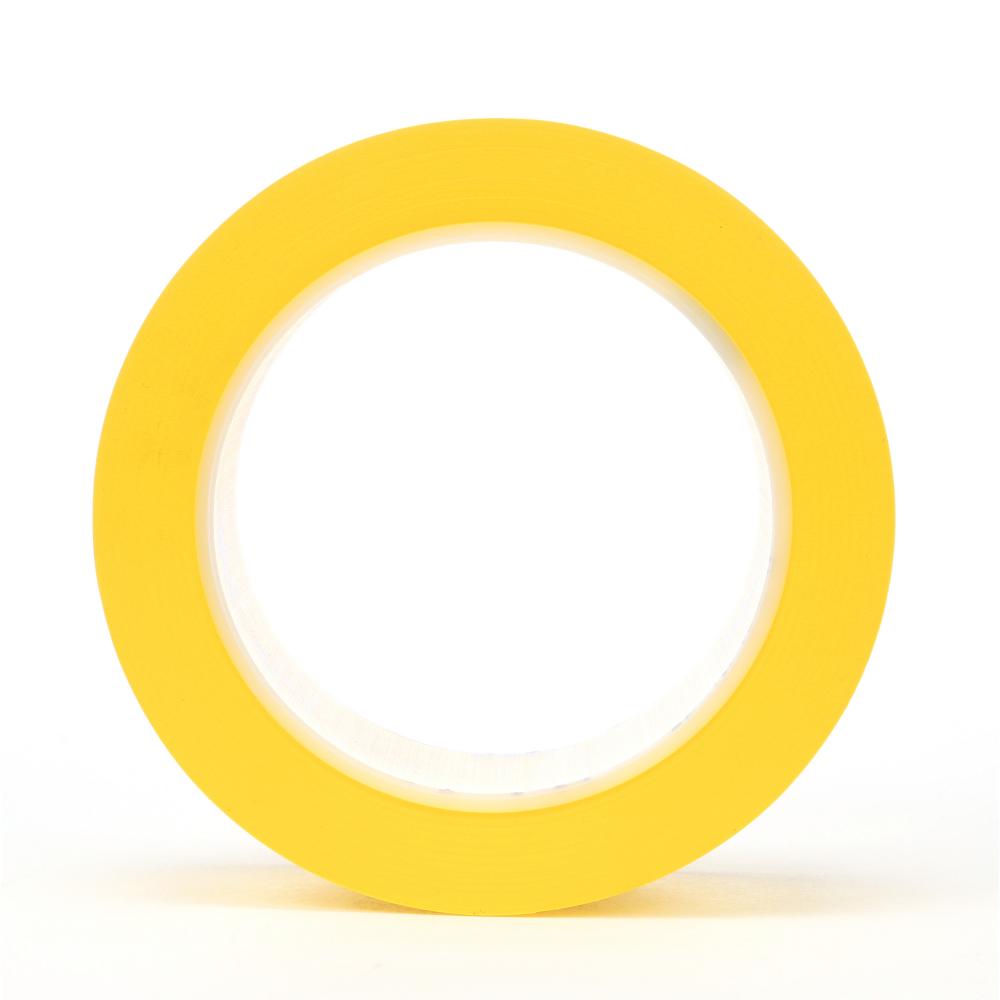 3M™ Vinyl Tape, 471, yellow, 1.5 in x 36.0 yd x 5.2 mil (3.8 cm x 32.9 m x 0.1 mm)