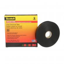 3M 7000057495 - Scotch® Vinyl Electrical Tape, 22, black, 10 mil (0.25 mm), 1/2 in x 36 yd (12.7 mm x 32.9 m)