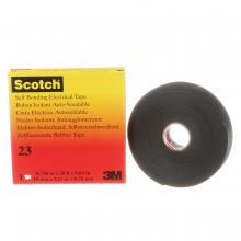 3M 7000007286 - Scotch® Rubber Splicing Tape, 23, black, with liner, 3/4 in x 30 ft (19.1 mm x 9.1 m)