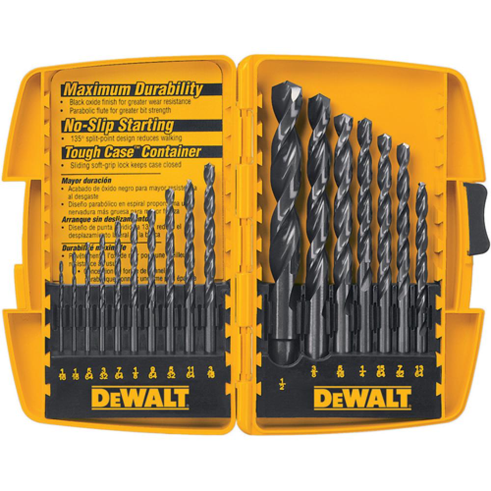 17-Pc. Black Oxide Drill Bit Set