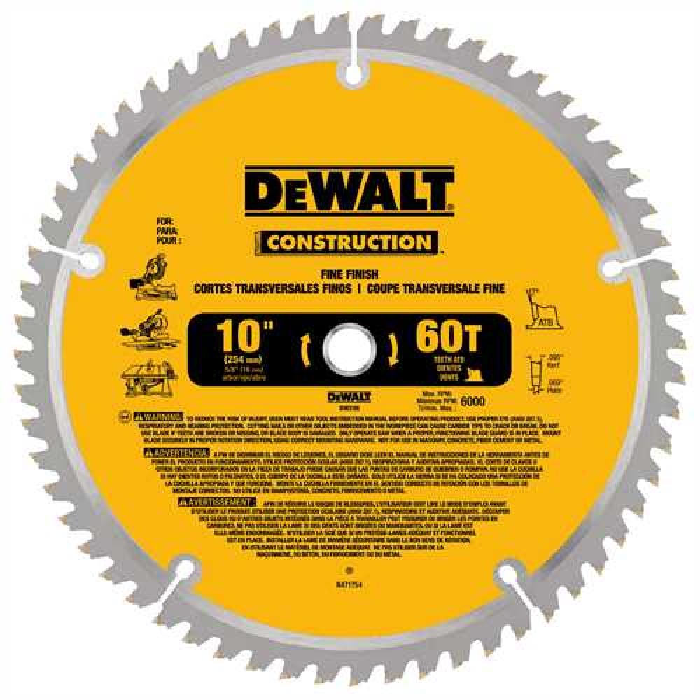 Series 20 10&#34; 60T Fine Finish Saw Blade