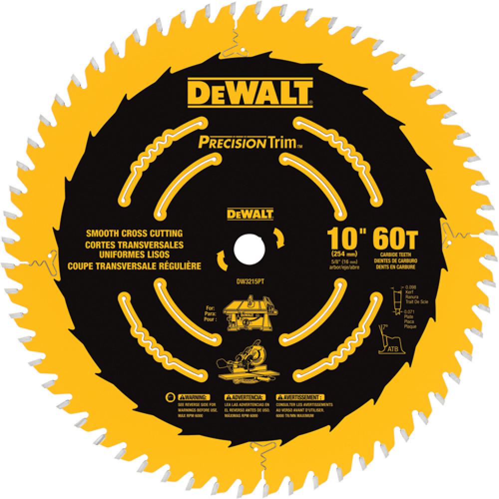 10&#34; 60T Smooth Crosscutting Saw Blade