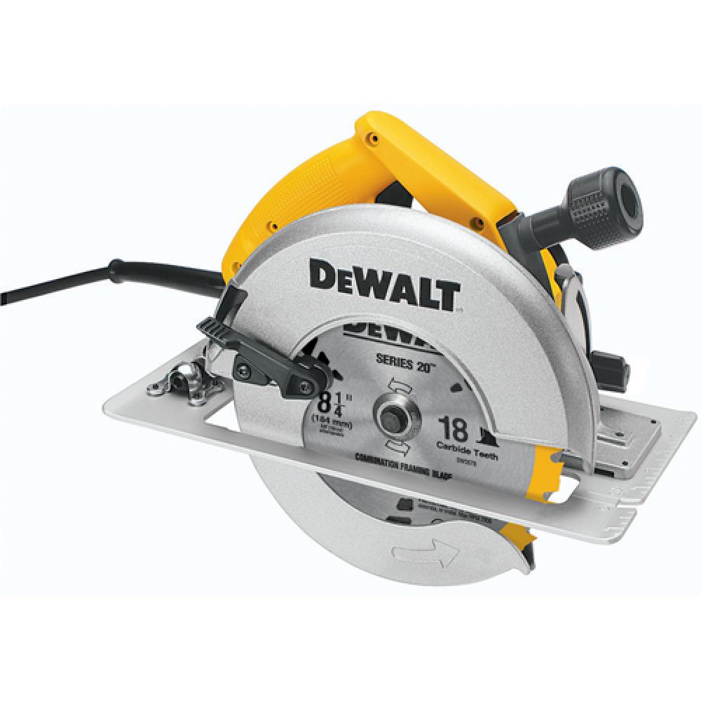 8-1/4&#34; (210mm) Circular Saw with Rear Pivot Depth of Cut Adjustment and Electric Brake