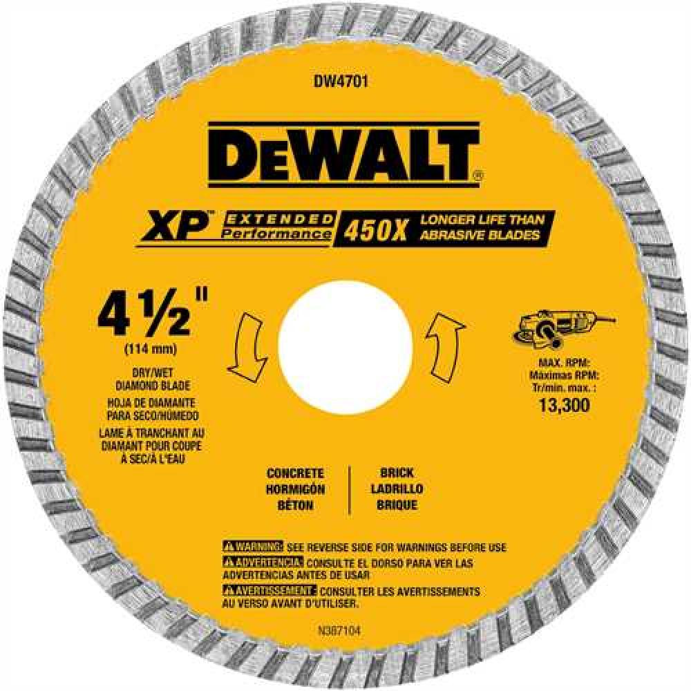 4-1/2&#34; XP turbo diamond blade