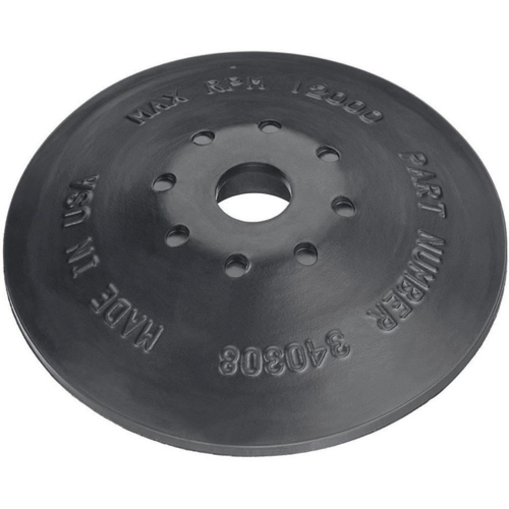 4-1/2&#34; rubber backing pad 5/8&#34;-11 arbor soft