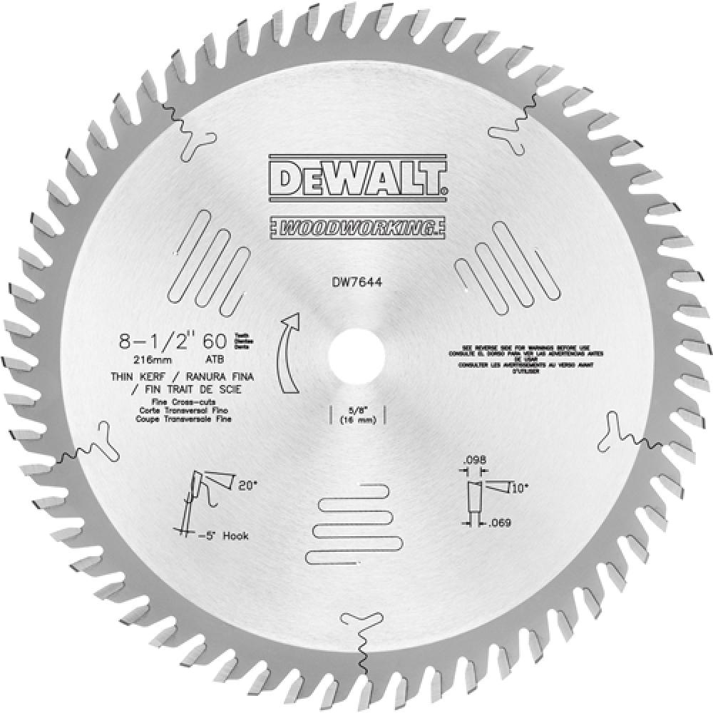 8-1/2&#34; 60T Crosscuts Woodworking Saw Blade