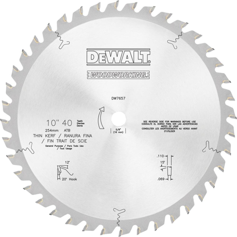 10&#34; 40T General Purpose Woodworking Saw Blade