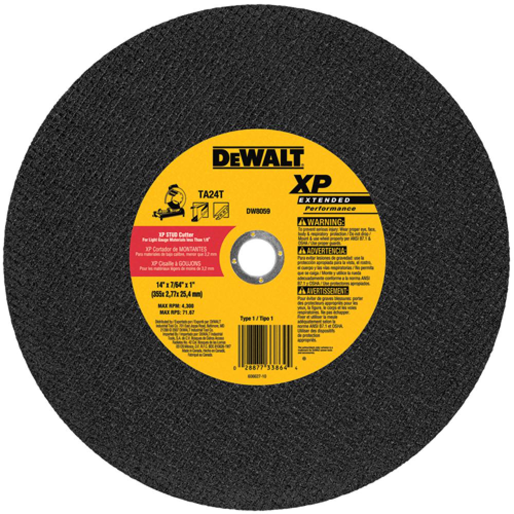 14&#34; x 7/64&#34; x 1&#34; XP metal stud cutting wheel