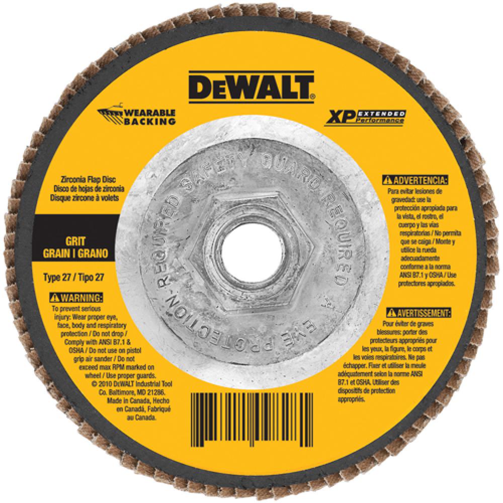 4-1/2&#34; x 5/8&#34;-11 Z60 T27 WB flap disc