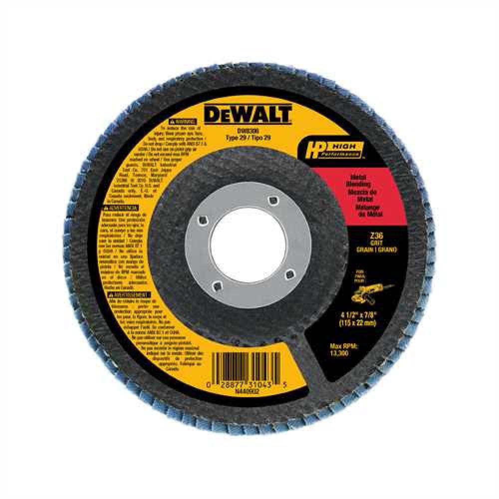 4-1/2&#34; x 7/8&#34; 36g type 29 HP flap disc