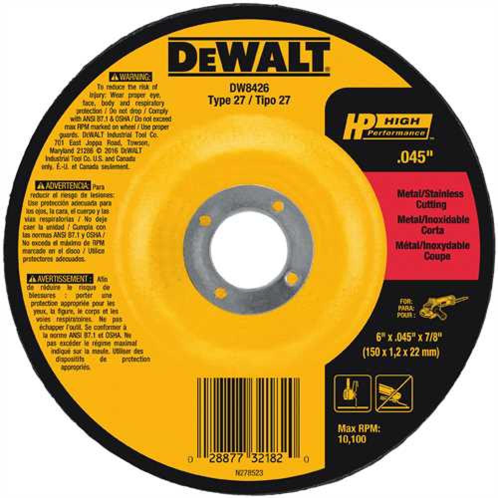 6&#34; x .045&#34; x 7/8&#34; Metal Cutting Wheel