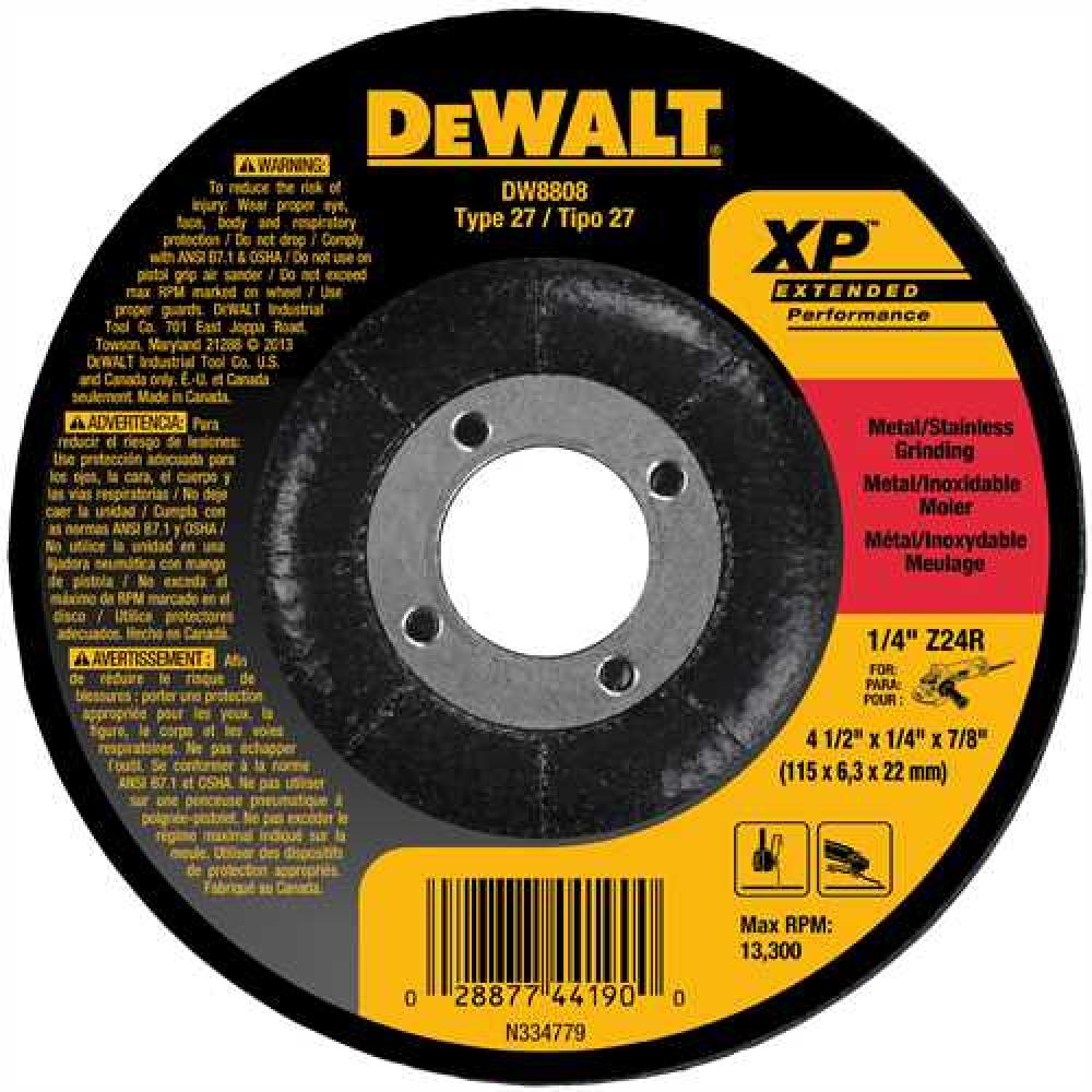 4-1/2&#34; x 1/4&#34; x 7/8&#34; XP Grinding wheel