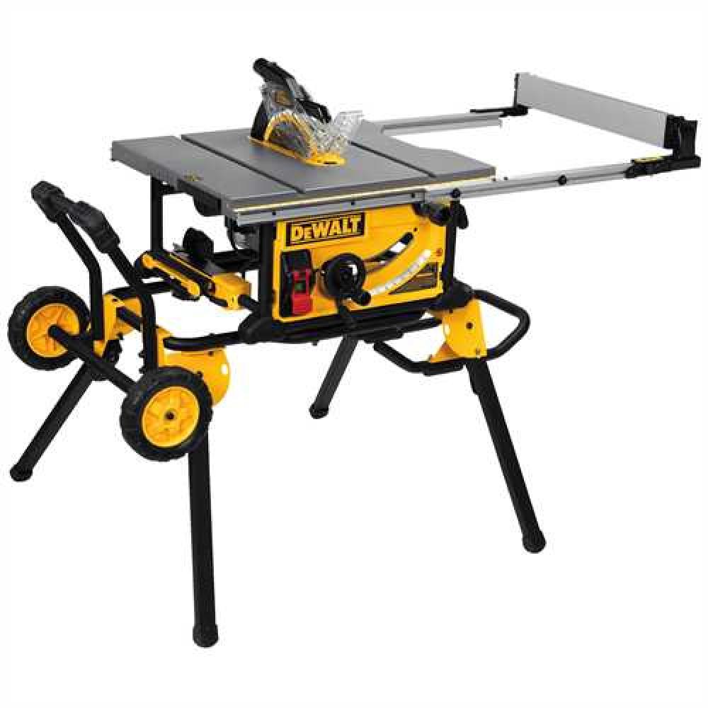 10&#34; Jobsite Table Saw  32 - 1/2&#34; (82.5cm) Rip Capacity, and a Rolling Stand