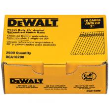 DeWalt DCA16200 - 16 Gauge 2" 20 Degree Angled Finish Nails 2,500 Quantity