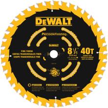 DeWalt DW3185 - 8-1/4" 40T Precision Finishing Saw Blade