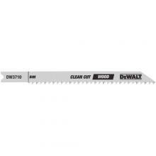 DeWalt DW3710-5 - 4" 10 TPI U- Shank Fine Cut Smooth Finish Wood Cutting Cobalt Steel Jig Saw Blade