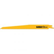 DeWalt DW4803B25 - 9" 6 TPI Taper Back Bi-Metal Reciprocating Blade for General Purpose Wood Cutting (25 pack)