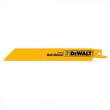 DeWalt DW4806B25 - 6" 10 TPI Straight Back Bi-Metal Reciprocating Saw Blade, General Purpose (25 pack)