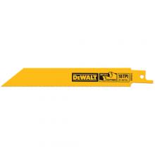 DeWalt DW4810 - 4" 18 TPI Straight Back Bi-Metal Reciprocating Blade (5 pack)