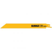 DeWalt DW4821B25 - 8" 18 TPI Straight Back Bi-Metal Reciprocating Blade (25 pack)