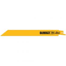 DeWalt DW4821 - 8" 18 TPI Straight Back Bi-Metal Reciprocating Blade (5 pack)