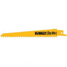 DeWalt DW4847 - 6" 5/8TPI Taper Back Bi-Metal Reciprocating Saw Blade (5 Pack)