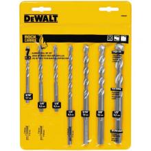 DeWalt DW5207 - 7-Pc. Premium Percussion Masonry Drill Bit Set